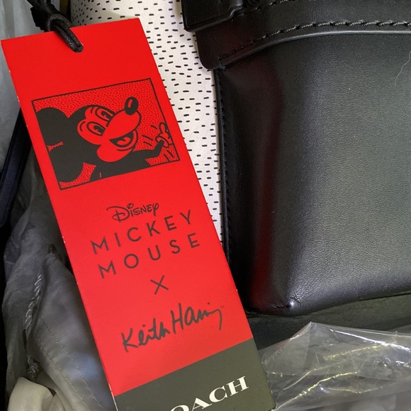 Coach Disney Mickey Mouse X Keith Haring Collaboration Academy Backpack - Picture 3 of 16